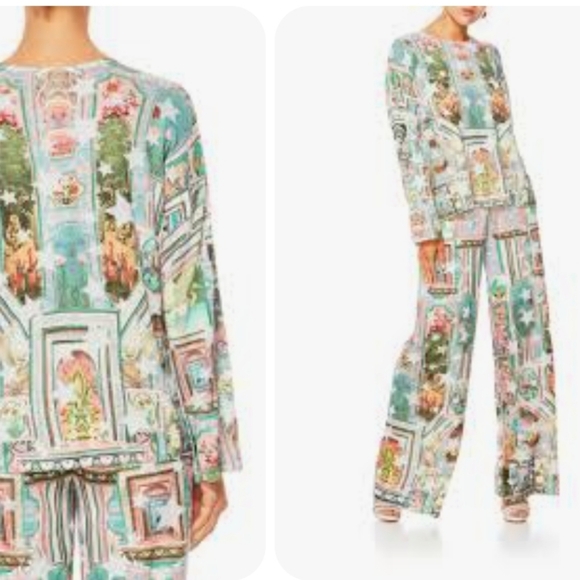 Camilla Pants - Camilla Printed Belle Sleeve Jumper Nwt Size XL